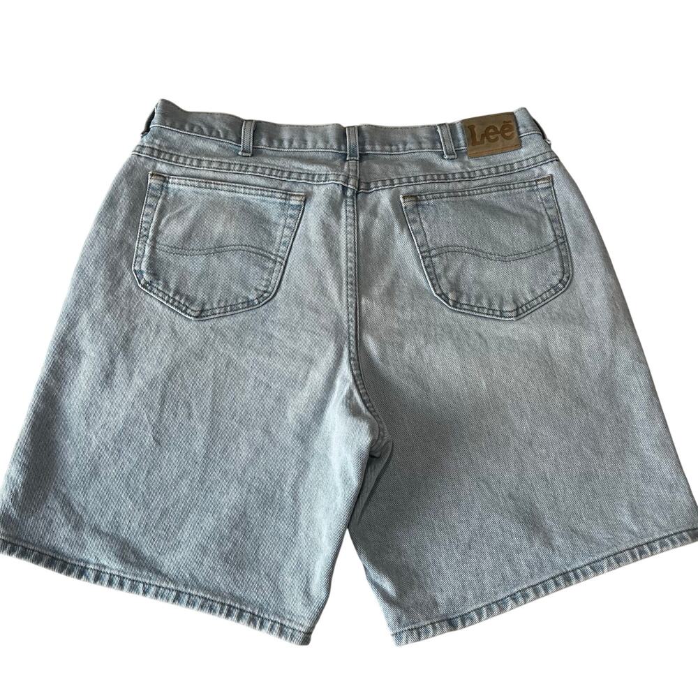 Lee Denim Vintage Jean Shorts Jorts men’s size 38 Light Wash